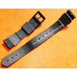 ORIGINAL TAG HEUER WATCH BLACK PLASTIC 18MM FORMULA 1 F1 WATCH BRACELET STRAP REF BS0081