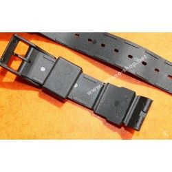 ORIGINAL TAG HEUER WATCH BLACK PLASTIC 18MM FORMULA 1 F1 WATCH BRACELET STRAP REF BS0081