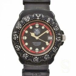 ORIGINAL TAG HEUER WATCH BLACK PLASTIC 18MM FORMULA 1 F1 WATCH BRACELET STRAP REF BS0081