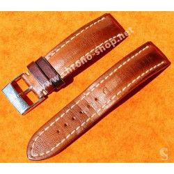 Breitling 442X 24-20mm 100% AUTHENTIC BROWN CALFSKIN LEATHER STRAP BRACELET 24-20mm NAVITIMER 46mm