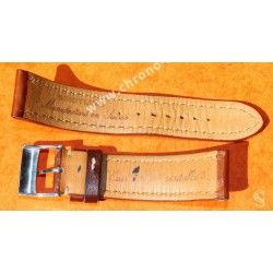 Breitling 442X 24-20mm 100% AUTHENTIC BROWN CALFSKIN LEATHER STRAP BRACELET 24-20mm NAVITIMER 46mm