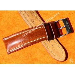 Breitling 442X 24-20mm 100% AUTHENTIC BROWN CALFSKIN LEATHER STRAP BRACELET 24-20mm NAVITIMER 46mm