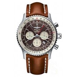 Breitling 442X 24-20mm 100% AUTHENTIC BROWN CALFSKIN LEATHER STRAP BRACELET 24-20mm NAVITIMER 46mm