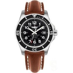 Breitling 442X 24-20mm 100% AUTHENTIC BROWN CALFSKIN LEATHER STRAP BRACELET 24-20mm NAVITIMER 46mm