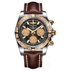 Breitling 442X 24-20mm 100% AUTHENTIC BROWN CALFSKIN LEATHER STRAP BRACELET 24-20mm NAVITIMER 46mm