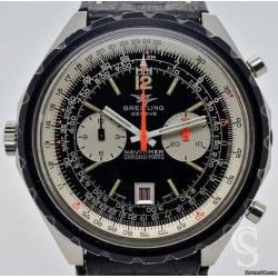 Breitling Vintage Verre plexiglass, Hesalite 1970 Swiss ref 7651 48mm Montre Automatique Chronomatic