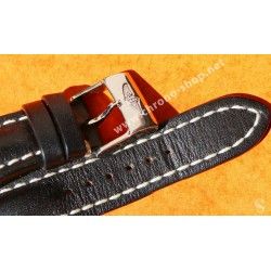 Breitling 442X 24-20mm 100% AUTHENTIC BROWN CALFSKIN LEATHER STRAP BRACELET 24-20mm NAVITIMER 46mm