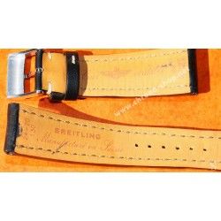 Breitling 442X 24-20mm 100% AUTHENTIC BROWN CALFSKIN LEATHER STRAP BRACELET 24-20mm NAVITIMER 46mm