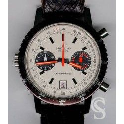 Breitling Vintage & Rare Plexi Glass Crystal 1970 Swiss ref 7651 48mm Mens Automatic Chronomatic Watch