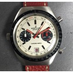 Breitling Vintage & Rare Plexi Glass Crystal 1970 Swiss ref 7651 48mm Mens Automatic Chronomatic Watch