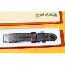 BRACELET CUIR 24mm GREG STRAPS POUR PANERAI OFFICINE MONTRES LUMINOR, RADIOMIR, MARINA PAM