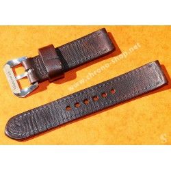 BRACELET CUIR 24mm GREG STRAPS POUR PANERAI OFFICINE MONTRES LUMINOR, RADIOMIR, MARINA PAM