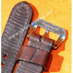 BRACELET CUIR 24mm GREG STRAPS POUR PANERAI OFFICINE MONTRES LUMINOR, RADIOMIR, MARINA PAM