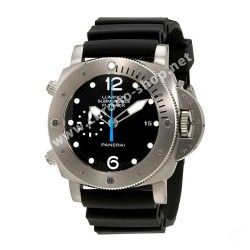 Panerai Luminor Authentique bracelet 26mm caoutchouc noir 47mm/ Montres Radiomir