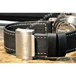 PANERAI AUTHENTIQUE BRACELET MONTRES TISSU TRIESTE NOIR ECRU /26MM 160/90 MX002ZVD PAM 187,194