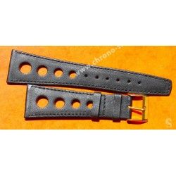 Genuine 70's 17mm Tropic Style Swiss Leather style watch strap bracelet NOS 1970s Rolex, Tudor, omega, IWC, Triton