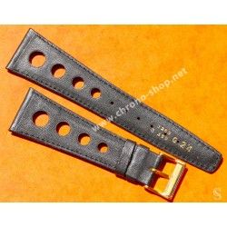 Genuine 70's 17mm Tropic Style Swiss Leather style watch strap bracelet NOS 1970s Rolex, Tudor, omega, IWC, Triton