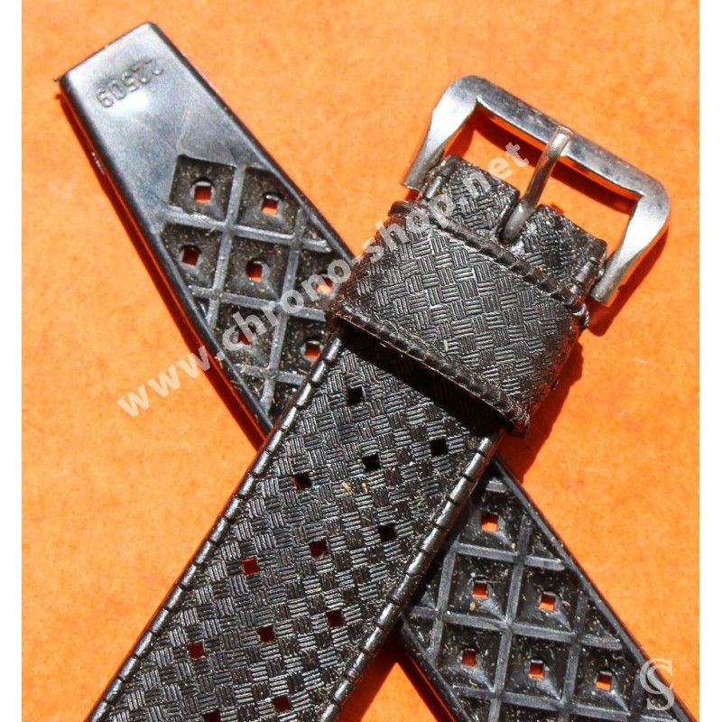 Vintage Genuine Collectible Swiss 22mm Tropic strap dive band big holes New Old Stock Ref 23322