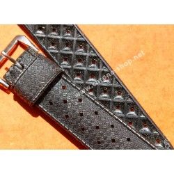 Vintage Genuine Collectible Swiss 22mm Tropic strap dive band big holes New Old Stock Ref 23322