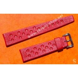 AUTHENTIC NOS 18 MM SWISS TROPIC PERFORATED DIVE BAND WATCH BRACELET STRAP REF 22509 BLACK