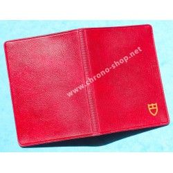 Tudor Vintage Red purple Leather Business Document Guarantee Papers watches Card Wallet ref 106 00 41