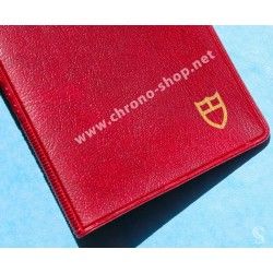 Tudor Vintage Red purple Leather Business Document Guarantee Papers watches Card Wallet ref 106 00 41