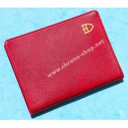 Tudor Vintage Red purple Leather Business Document Guarantee Papers watches Card Wallet ref 106 00 41