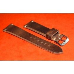 Vintage genuine wild leather 20mm brown watch strap band handmade bracelet Rolex 5508, 6536, 6538, 6542, 5512 PCG