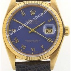 ROLEX RARE CADRAN CHIFFRES ROMAINS OR MONTRES OYSTER DATEJUST 16013,16000,16018 Cal 3035,3135 BLEU COBALT Ø24mm