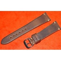 Vintage genuine wild leather 20mm brown watch strap band handmade bracelet Rolex 5508, 6536, 6538, 6542, 5512 PCG