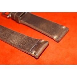 Vintage genuine wild leather 20mm brown watch strap band handmade bracelet Rolex 5508, 6536, 6538, 6542, 5512 PCG