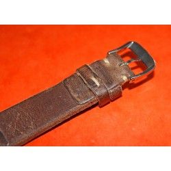 Vintage genuine wild leather 20mm brown watch strap band handmade bracelet Rolex 5508, 6536, 6538, 6542, 5512 PCG