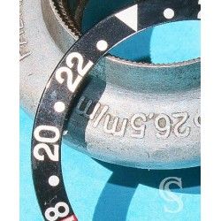 Rolex GMT Master Coke watch Faded Pink & Black color S/S 16700, 16710, 16760 Bezel 24H Insert Part FAT FONT SERIFS