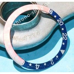 Rolex GMT Master watch Faded PEPSI Blue & Red color S/S 16700,16710,16760 Bezel 24H Insert Part