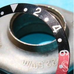 Rolex GMT Master Coke watch Faded Red & Black color S/S 16700,16710,16760 Bezel 24H Insert Part FAT FONT SERIFS