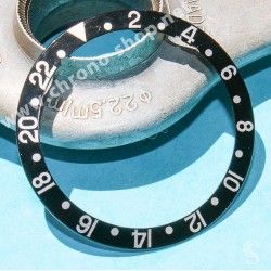 Rolex GMT Master Coke watch Faded Pink & Black color S/S 16700,16710,16760 Bezel 24H Insert Part FAT FONT SERIFS