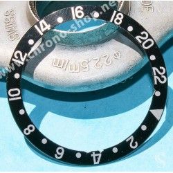 Rolex GMT Master Coke watch Faded Pink & Black color S/S 16700,16710,16760 Bezel 24H Insert Part FAT FONT SERIFS