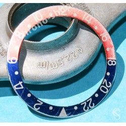 Rolex 70's Vintage Bezel insert Graduated Faded PEPSI Red & blue GMT MASTER 1675 , 16750 Watch inlay part