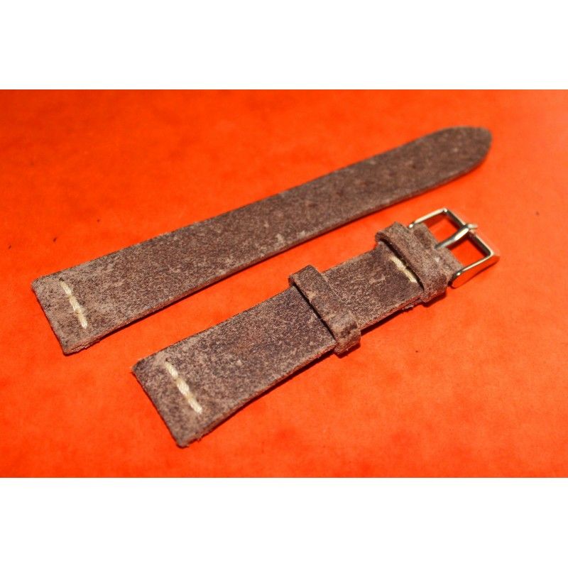 Vintage genuine wild leather 20mm brown chocolate watch strap band handmade bracelet Rolex 5508, 6536, 6538, 6542, 5512 PCG