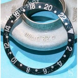 Rolex GMT Master watch Black color S/S 16700,16710,16760 Bezel 24H Insert Part FAT FONT SERIFS