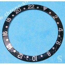 Rolex GMT Master watch Black color S/S 16700,16710,16760 Bezel 24H Insert Part FAT FONT SERIFS