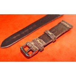 Vintage genuine wild leather 20mm brown chocolate watch strap band handmade bracelet Rolex 5508, 6536, 6538, 6542, 5512 PCG