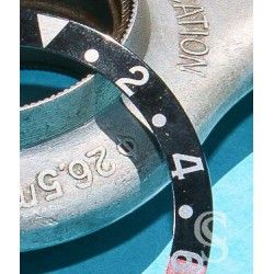 Rolex GMT Master Coke watch Faded Red & Black color S/S 16700,16710,16760 Bezel 24H Insert Part FAT FONT SERIFS