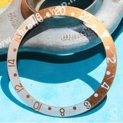 ROLEX ORIGINAL VINTAGE FADED INSERT DE LUNETTE MONTRES GMT MASTER II 16713, 16718, 16760, 16710 ROOTBEER