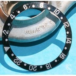 Rolex GMT Master watch Black color S/S 16700,16710,16760 Bezel 24H Insert Part FAT FONT SERIFS