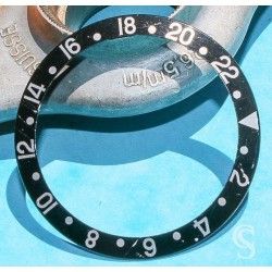 ROLEX 90's COKE NOIR FAT FONT SERIFS INSERT GRADUE 24H LUNETTE MONTRES GMT MASTER 16700,16710,16760