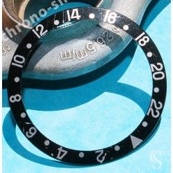 Rolex GMT Master watch Black color S/S 16700,16710,16760 Bezel 24H Insert Part FAT FONT SERIFS