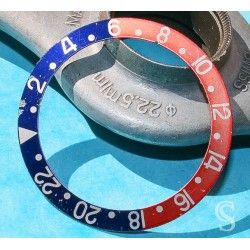 Rolex 70's Vintage Bezel insert Graduated Faded PEPSI Red & blue GMT MASTER 1675,16750 Watch inlay part