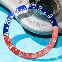 Rolex 70's Vintage Bezel insert Graduated Faded PEPSI Red & blue GMT MASTER 1675,16750 Watch inlay part