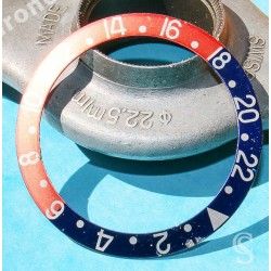 Rolex 70's Vintage Bezel insert Graduated Faded PEPSI Red & blue GMT MASTER 1675,16750 Watch inlay part